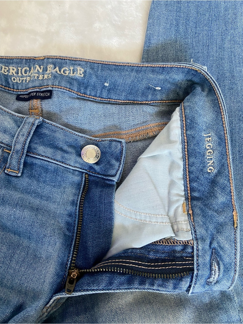 American Eagle Jeggings Bundle of 3 Size 6 Stretch Denim Jeans - Picture 3 of 10